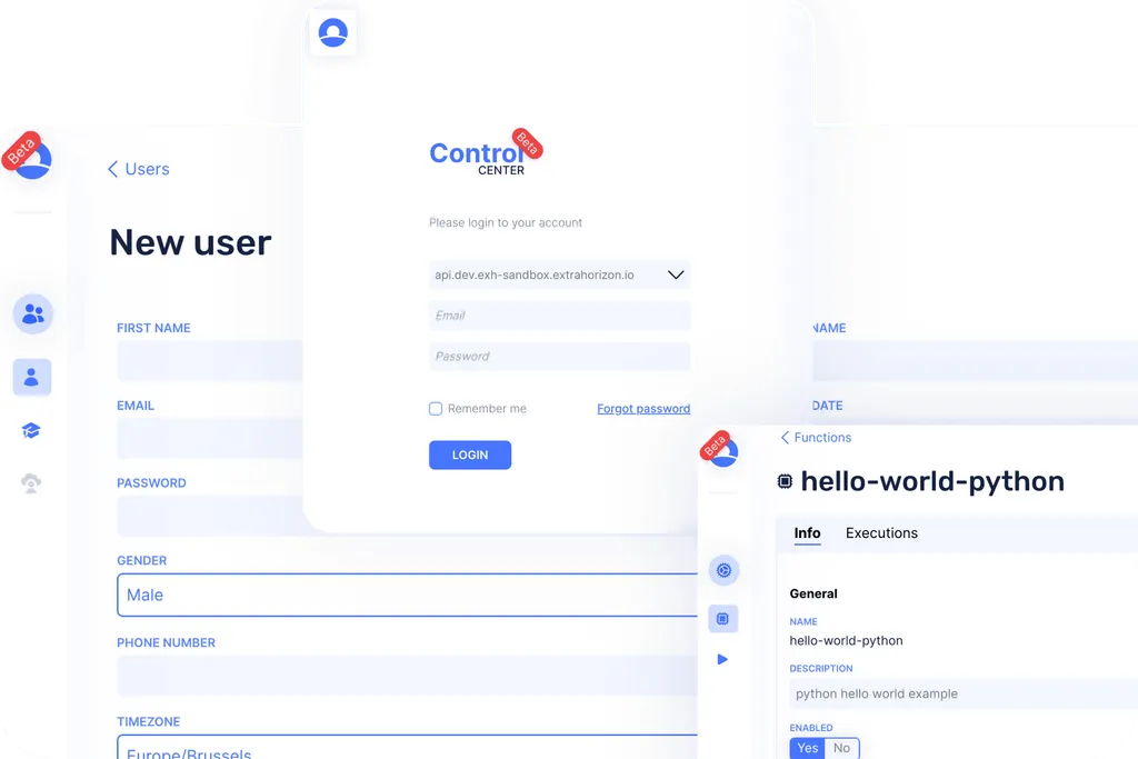 Extra Horizon Control Center