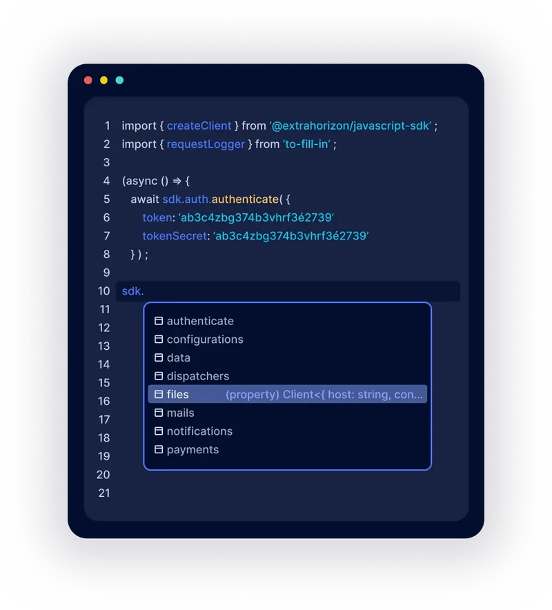 Extra Horizon SDK